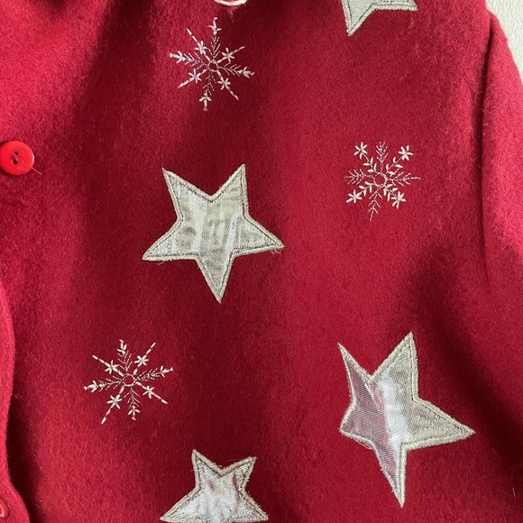Take Two Snowman Wool Blend Ugly Sweater Women’s Size XL Applique Embroidered - Picture 2 of 7